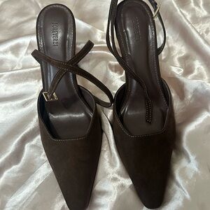 Forever 21 Dark Brown Strappy Heels